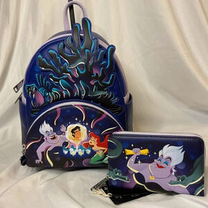 Loungefly Ursula’s Lair matching set (bag and wallet)